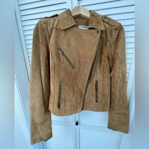 ASOS real leather suede jacket - size 4